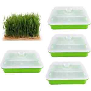 (4) Starter Seed Sprouter Trays for Planting & Germinating Seeds