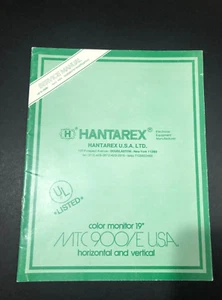 Hantarex Color Monitor 19" Manual - Picture 1 of 6