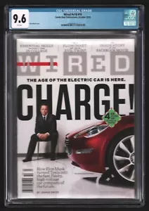 Elon Musk TESLA Wired magazine October 2010 Newsstand CGC 9.6 - Imagen 1 de 2