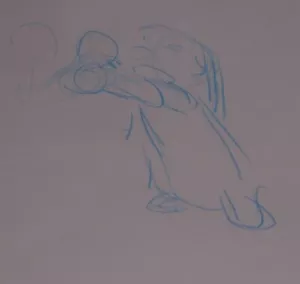 Walt Disney TV Animation Art Cel Production Drawing Lilo & Stitch Lilo - Picture 1 of 2