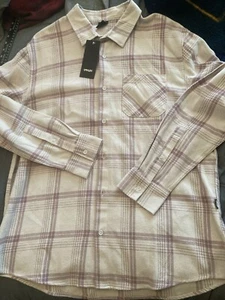 Oakley Sunglasses Co Podium Plaid Flannel Long Sleeve Button Down Shirt Large - Picture 1 of 5