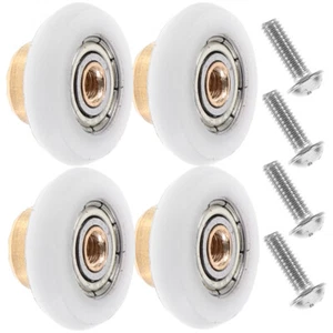 4 Pcs Pulley Accessories Door Support Roller Shower Replacement Rollers - Picture 1 of 12