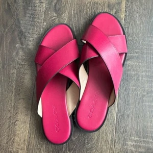 Pink Coach Hailey Slides - Picture 1 of 5