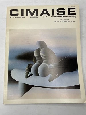 Vintage RARE 1980 Cimaise Magazine No 147 French Art + Architecture F8 - Image 1 of 4