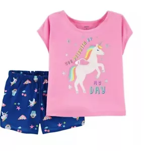 NWT 12 unicorn YOU BRIGHTEN MY DAY summer pajamas rainbow easter carters spring - Picture 1 of 7