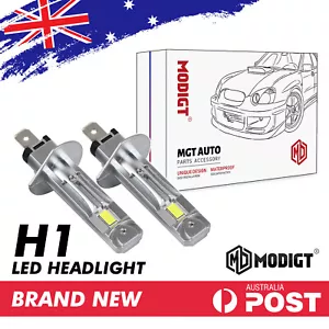 2PCS H1 LED Headlight Globes Kit Hi/Low Beam 220W 35000LM 130% Brighter White AU - Picture 1 of 11