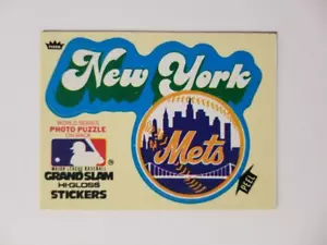 1979 FLEER GRAND SLAM TRADING CARD STICKER NEW YORK METS - Picture 1 of 2