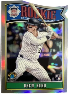 2025 Bowman Chrome #ROY-9 Drew Romo Rookie of the Year Favorites Rockies RC - Picture 1 of 2