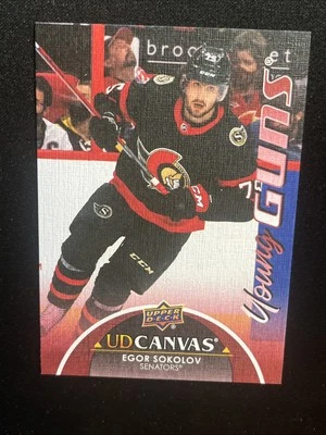 21-22 UD Extended Series Hockey Young Guns Canvas C363 Egor Sokolov - Image 1 of 2