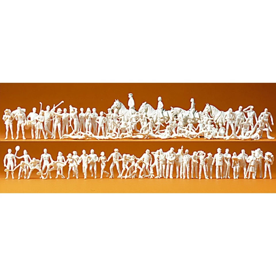 Preiser 16346 Sport and Leisure 80 Unpainted Figures H0