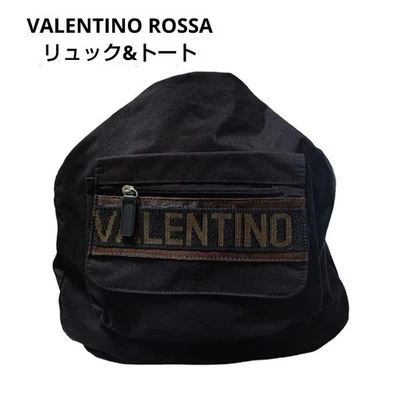Mochila de Mano Ligera VALENTINO ROSSA 2 Vías Nylon Negra Foto 1 de 4