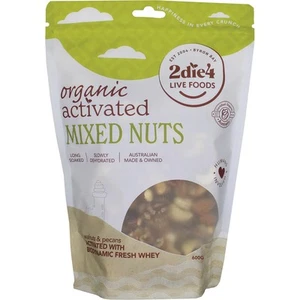 2Die4 Live Foods Organic Activated Mixed Nuts With Fresh Whey 600g - Picture 1 of 2