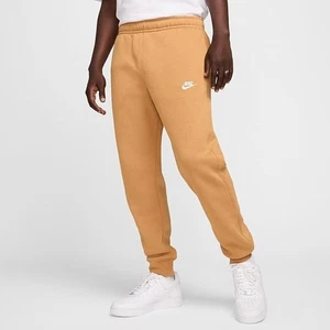 Nike Men's Sportswear Club Fleece Loose Fit Jogger Sweatpants Flax Tan NEW $60 - Picture 1 of 6