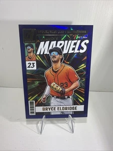 2024 Diamond Marvels Bryce Eldridge #1 Blue Xplosion /49 (RC) Jersey Match! - Picture 1 of 7