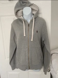Ralph Lauren Men's Grey Zip-Up Hoodie Size Small - Picture 1 of 7