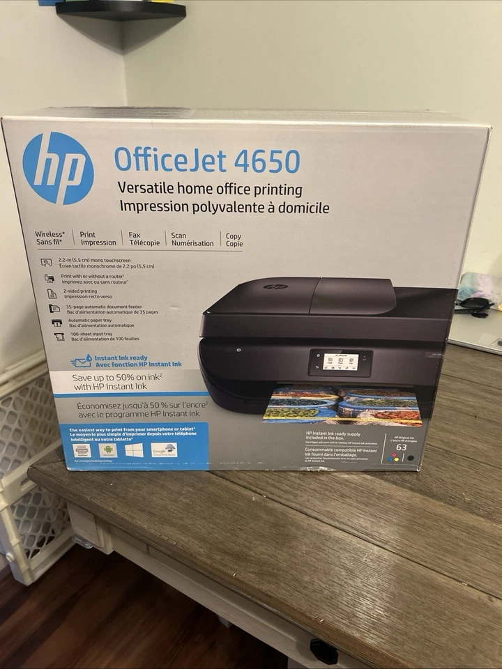 HP Officejet 4650 All-in-One Printer - Black (F1J03A)