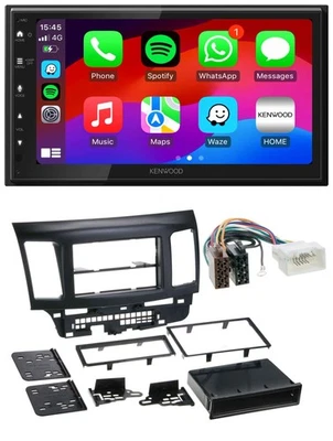 Kenwood MP3 USB DAB 2DIN Bluetooth Autoradio für Mitsubishi EVO Lancer ab 08 - Bild 1 von 4