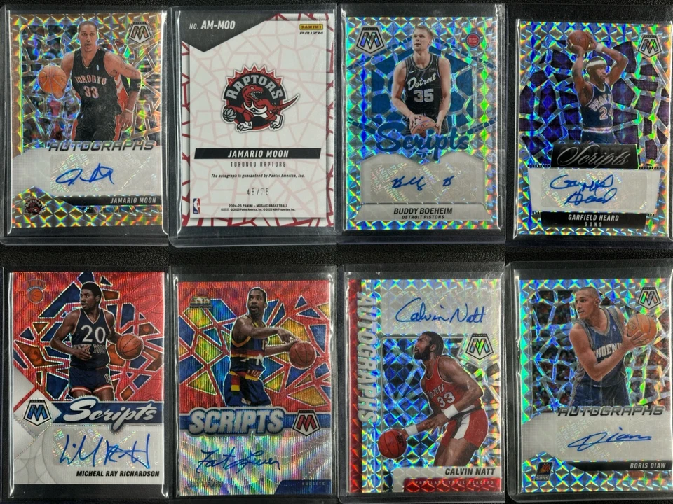 Tarjetas automáticas Panini Mosai *7 Jamario Moon/75/Boriis Diaw/Richardson...#AN Foto 1 de 1
