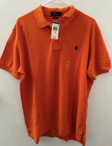 Ralph Lauren Herren Orange Polo Golf Pro Fit Hemd Größe Large Neu Mit Etikett  - Bild 1 von 4
