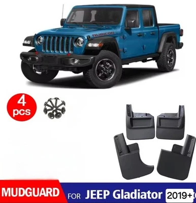 MUD GUARDS FIT JEEP GLADIATOR JT 2019+ New Stock AU FRONT & REAR SET - Image 1 of 4