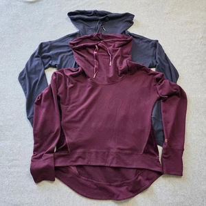 Champion C9 Womens Cropped Long Sleeve Pullover Sweater Cowl Neck Size S Lot Of2 - Picture 1 of 13