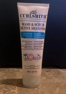 Curlsmith Wash & Scrub Detox Shampoo Vegan All Hair Types 8 fl oz New & Sealed - Picture 1 of 1