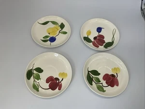 4 Vtg Rio Stetson China Co. Saucers Floral & Fruit 6 1/4” W - Picture 1 of 7