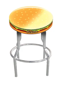 Burger Time 21.5" to 29.5" Adjustable Arcade Stool, Arcade1Up - Picture 1 of 4