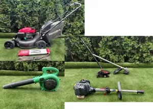 Total lawn care package including lawn mower, string trimmer, edger and blower - Picture 1 of 18
