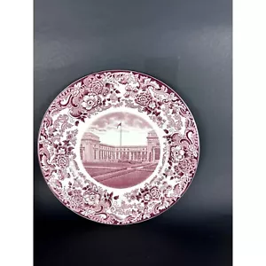 VTG MIT 1930 Lowell Court Wedgwood 10.25" Mulberry Transferware Plate Issued 50s - Picture 1 of 6