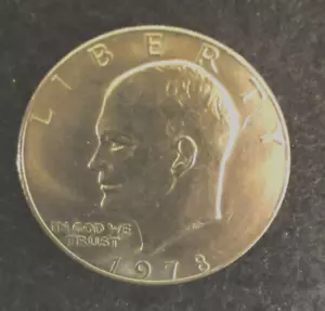 ***1978 ****IKE ***ONE DOLLAR**** COIN** CIRCULATED*** - Picture 1 of 2