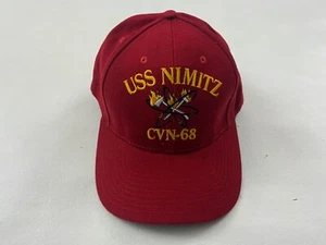 USS NIMITZ CVN 68 The Corps United States Red Baseball Cap Hat One Size - Picture 1 of 4