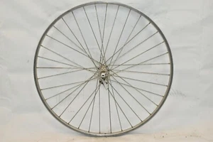 Araya 27" Front Road Bike Wheel Sunshine Hub Silver OLW100 15mm 36S AV Charity - Picture 1 of 7