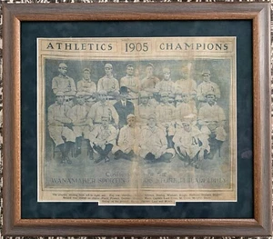 1905 Philadelphia Athletics Wanamaker Silk Rube Waddell Connie Mack Plank Bender - Picture 1 of 6