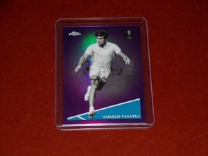2021 Topps Chrome Tennis Purple Refractors 140/199 Charles Pasarell - Picture 1 of 2
