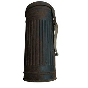 Wehrmacht Gasmaske Gasmaskendose 1944 Gestempelt Heer Landser 2WK WW2 - Bild 1 von 11