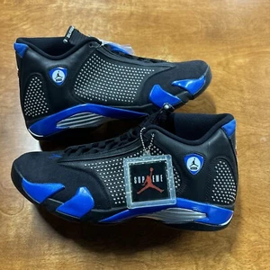 Size 14 - Supreme x Air Jordan 14 Retro Black Varsity Royal (BV7630-004) - Picture 1 of 11