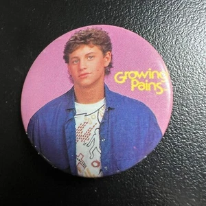 Vintage Growing Pains Pin Button TV Show Kirk Cameron Metal Pinback - Picture 1 of 6