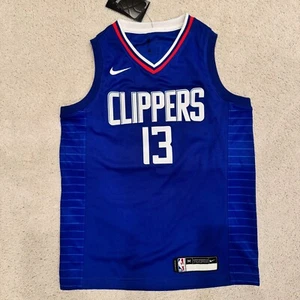 Nike YOUTH Los Angeles Clippers Paul George #13 Blue Authentic NBA JERSEY Medium - Picture 1 of 8