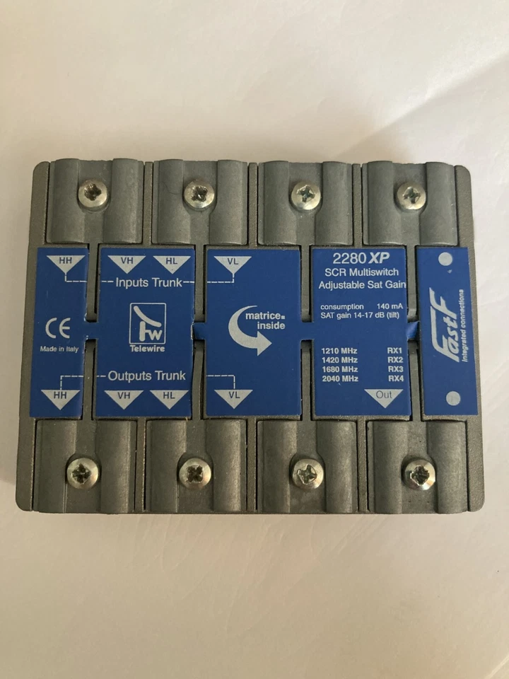 Multiswitch SAT SCR a matrice 4 x 4 x 1 attivo Modello: 2280xp - Immagine 1 di 1