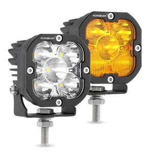 2X 3" LED Work Light Bar Flood Lights Driving Lamp Offroad Car Truck SUV 12V 24V - Picture 1 of 12