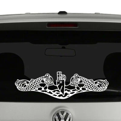 Navy Submarine Warfare Insignia Vinyl Decal Sticker - Image 1 of 2