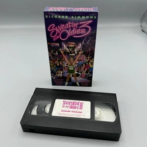 Richard Simmons Sweatin to the Oldies 3 VHS Pre Owned An Aerobic Concert - Foto 1 di 10