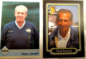* NED Jarrett 1992 Traks Racing Trading Card #126 AND A 1990 MAXX # HF30 - Picture 1 of 10
