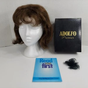 Adolfo Premier Brunette Wig Bob 11" Kanekalon Spectrablend Modacrylic Cosplay  - Picture 1 of 11