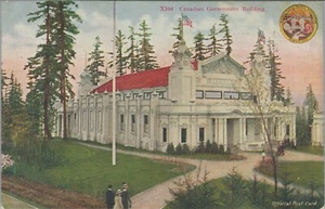 1909 Canadian Govt Building Alaskan Yukon Pacific Expo Seattle Washington C824 - Picture 1 of 2