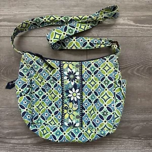 Vera Bradley Schultertasche Handtasche, grün, blau, verstellbarer Riemen - Bild 1 von 17