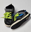 OP Youth Boys Sz 13 Black/Blue Mid Top Skate Shoe Sneakers Ocean Pacific