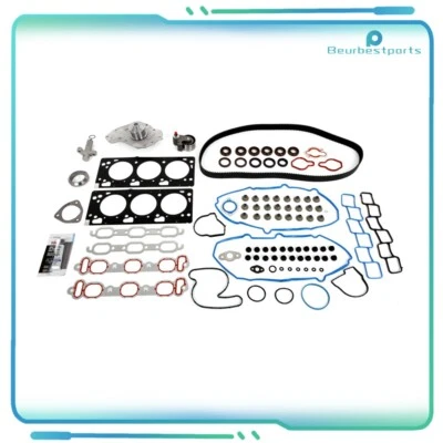 Juego de juntas de culata correa de distribución bomba de agua para 05-2006 Chrysler Dodge 3,5 L SOHC Foto 1 de 4