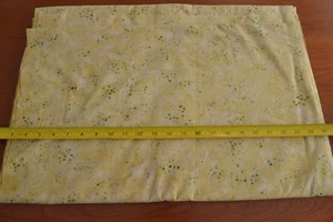 By 1/2 Yd, Green Splotches on Yellow Batik, Moda/Aloha/Laundry Basket, M8877 - Picture 1 of 5